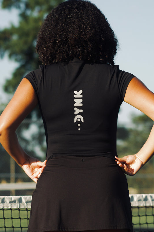 Womens Cropped Short-Sleeve Shirt